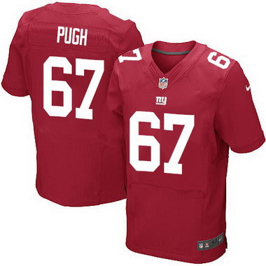 Mens New York Giants 67 Justin Pugh Red Alternate Nfl Nike Elite Jersey