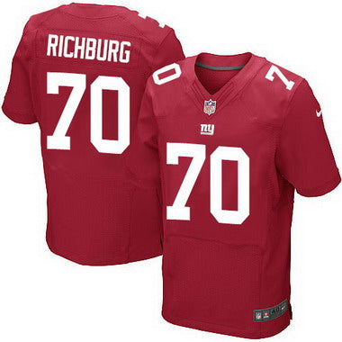 Mens New York Giants 70 Weston Richburg Red Alternate Nfl Nike Elite Jersey