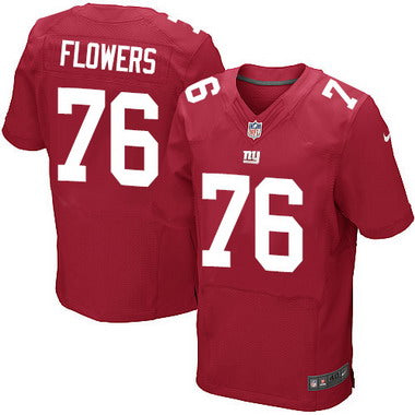 Mens New York Giants 76 Ereck Flowers Red Alternate Nfl Nike Elite Jersey