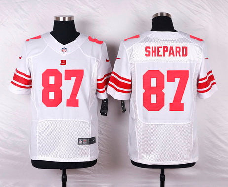 Mens New York Giants 87 Sterling Shepard White Road Nfl Nike Elite Jersey