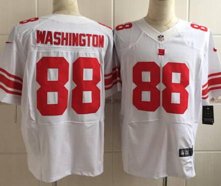 Mens New York Giants 88 Corey Washington Nike White Elite Jersey