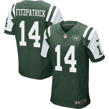 Mens New York Jets 14 Ryan Fitzpatrick Green Team Color Nfl Nike Elite Jersey