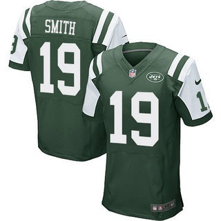 Mens New York Jets 19 Devin Smith Green Team Color Nfl Nike Elite Jersey