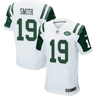 Mens New York Jets 19 Devin Smith White Road Nfl Nike Elite Jersey