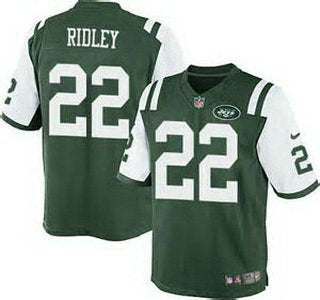 Mens New York Jets 22 Stevan Ridley Green Team Color Nfl Nike Elite Jersey