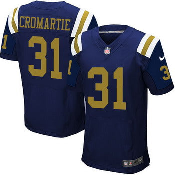 Mens New York Jets 31 Antonio Cromartie Navy Blue Alternate Nfl Nike Elite Jersey