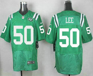Mens New York Jets 50 Darron Lee Nike Kelly Green Color Rush 2015 Nfl Elite Jersey