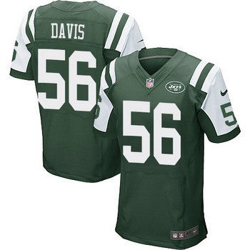 Mens New York Jets 56 Demario Davis Green Team Color Nfl Nike Elite Jersey