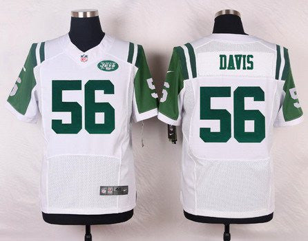 Mens New York Jets 56 Demario Davis White Road Nfl Nike Elite Jersey