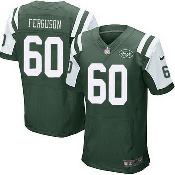Mens New York Jets 60 Dbrickashaw Ferguson Green Team Color Nfl Nike Elite Jersey