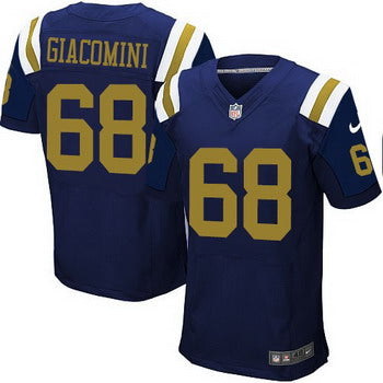 Mens New York Jets 68 Breno Giacomini Navy Blue Alternate Nfl Nike Elite Jersey