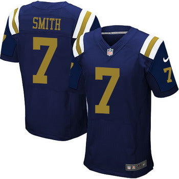Mens New York Jets 7 Geno Smith Navy Blue Alternate Nfl Nike Elite Jersey
