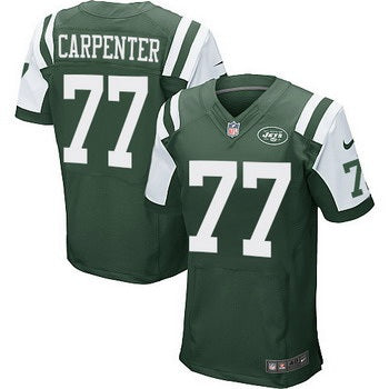 Mens New York Jets 77 James Carpenter Green Team Color Nfl Nike Elite Jersey