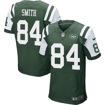 Mens New York Jets 84 Devin Smith Green Team Color Nfl Nike Elite Jersey