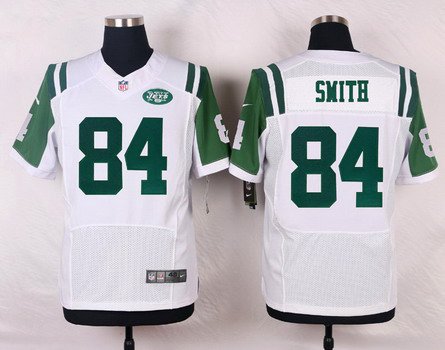 Mens New York Jets 84 Devin Smith White Road Nfl Nike Elite Jersey