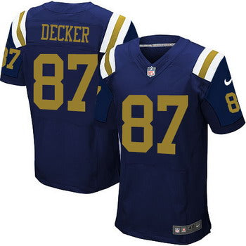 Mens New York Jets 87 Eric Decker Navy Blue Alternate Nfl Nike Elite Jersey