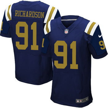 Mens New York Jets 91 Sheldon Richardson Navy Blue Alternate Nfl Nike Elite Jersey