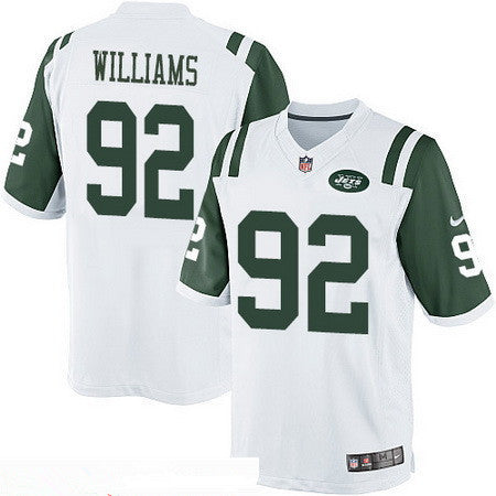Mens New York Jets 92 Leonard Williams White Road Stitched Nfl Nike Game Jersey