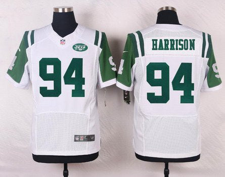 Mens New York Jets 94 Damon Harrison White Road Nfl Nike Elite Jersey