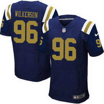 Mens New York Jets 96 Muhammad Wilkerson Navy Blue Alternate Nfl Nike Elite Jersey