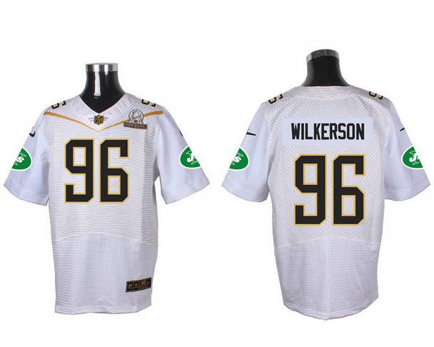 Mens New York Jets 96 Muhammad Wilkerson White 2016 Pro Bowl Nike Elite Jersey