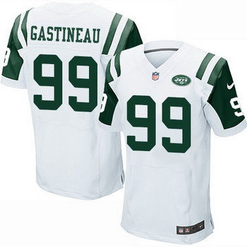 Mens New York Jets 99 Mark Gastineau White Road Nfl Nike Elite Jersey