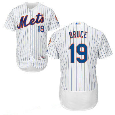 Mens New York Mets 19 Jay Bruce White Home 2016 Flex Base Majestic Mlb Stitched Jersey