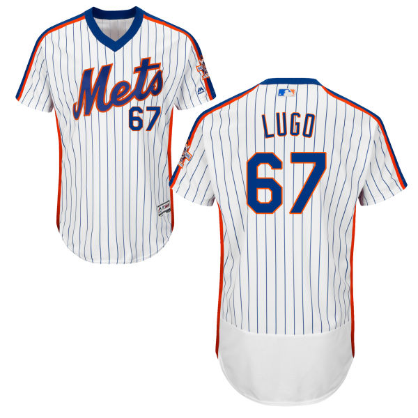 Mens New York Mets 67 Seth Lugo White Pullover Stitched Mlb 2016 Majestic Flex Base Jersey