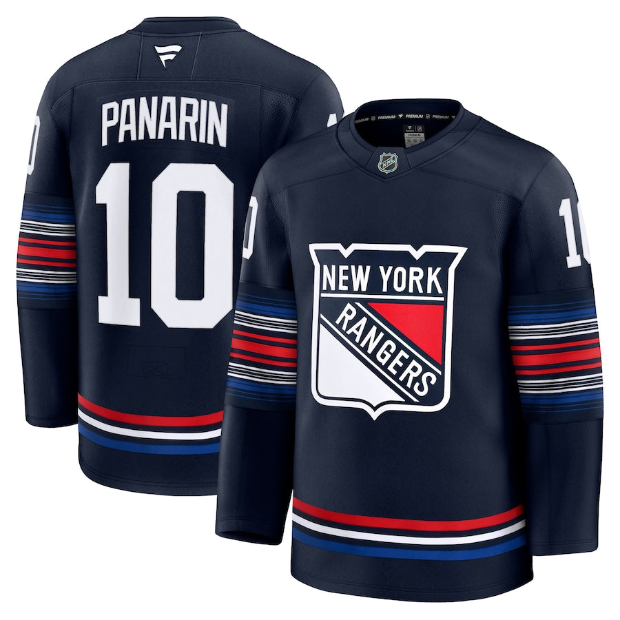 Men's New York Rangers #10 Artemi Panarin Alternate Premium Jersey Navy