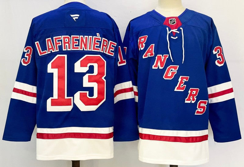 Men's New York Rangers #13 Alexis Lafreniere Jersey Stitched