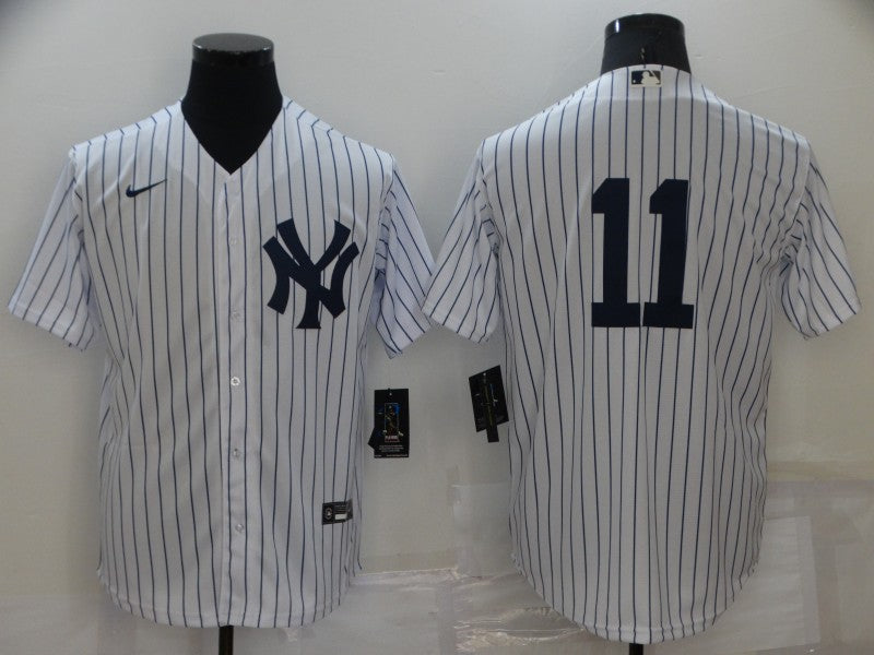 Mens New York Yankees 11 Brett Gardner White No Name Stitched Mlb Nike Cool Base Jersey