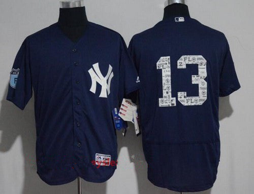 Mens New York Yankees 13 Alex Rodriguez Navy Blue 2017 Spring Training Stitched Mlb Majestic Flex Base Jersey