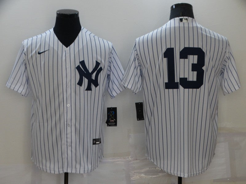 Mens New York Yankees 13 Joey Gallo White No Name Stitched Mlb Nike Cool Base Jersey