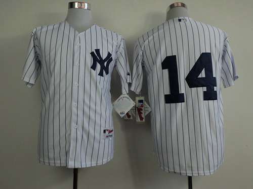 Mens New York Yankees 14 Stephen Drew White Jersey
