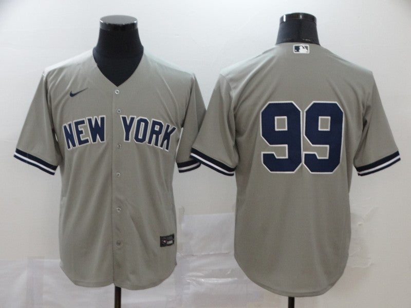Mens New York Yankees 99 Aaron Judge Gray No Name Stitched Mlb Cool Base Nike Jersey