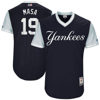 Mens New York Yankees Masahiro Tanaka Masa Majestic Navy 2017 Players Weekend Authentic Jersey