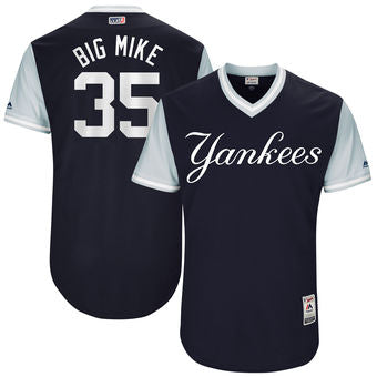 Mens New York Yankees Michael Pineda Big Mike Majestic Navy 2017 Players Weekend Authentic Jersey
