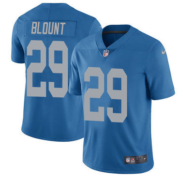 Mens Nfl Detroit Lions 29 Legarrette Blount Blue Vapor Untouchable Limited Alternate Nike Jersey