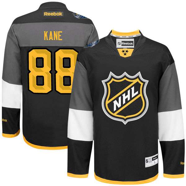 Mens Nhl 88 Patrick Kane Reebok Black 2016 All star Premier Jersey