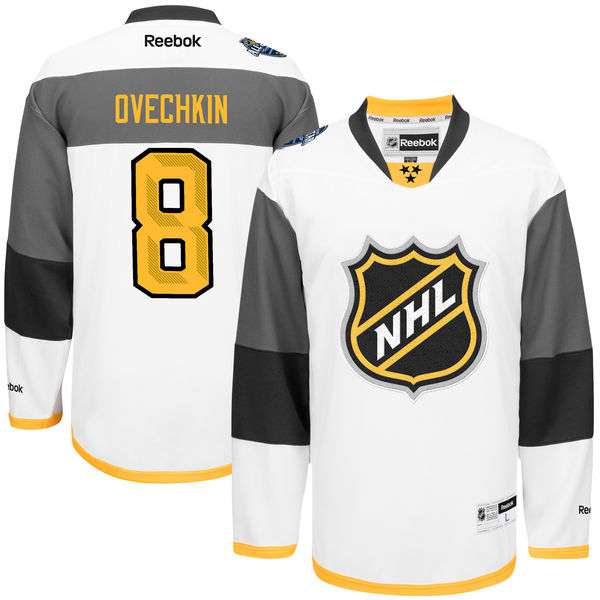 Mens Nhl Reebok 8 Alexander Ovechkin White 2016 All star Premier Jersey