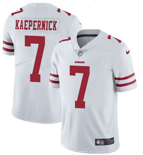 Mens Nike 49ers 7 Colin Kaepernick White Vapor Untouchable Limited Jersey