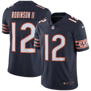 Mens Nike Chicago Bears 12 Allen Robinson Ii Navy Vapor Untouchable Limited Jersey