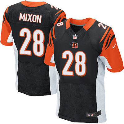 Mens Nike Cincinnati Bengals 28 Joe Mixon Black Team Color Mens Stitched Nfl Elite Jersey