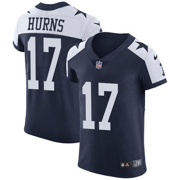 Mens Nike Dallas Cowboys 17 Allen Hurns Navy Blue Thanksgiving Stitched Nfl Vapor Untouchable Throwback Elite Jersey