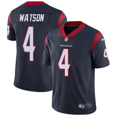 Mens Nike Houston Texans 4 Deshaun Watson Navy Blue Team Color Titched Nfl Vapor Untouchable Limited Jersey