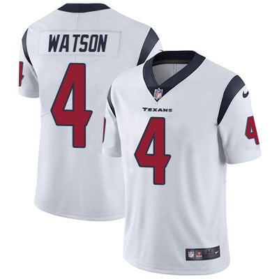 Mens Nike Houston Texans 4 Deshaun Watson White Stitched Nfl Vapor Untouchable Limited Jersey
