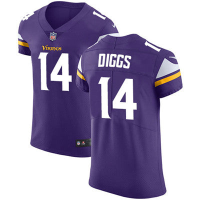 Mens Nike Minnesota Vikings 14 Stefon Diggs Purple Team Color Stitched Nfl Vapor Untouchable Elite Jersey