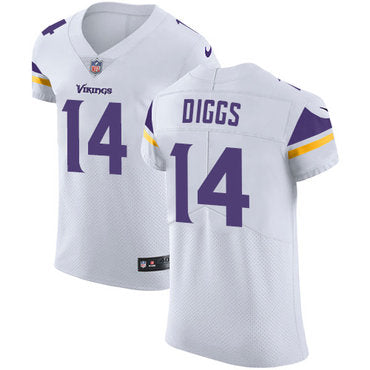 Mens Nike Minnesota Vikings 14 Stefon Diggs White Stitched Nfl Vapor Untouchable Elite Jersey