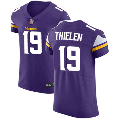 Mens Nike Minnesota Vikings 19 Adam Thielen Purple Team Color Stitched Nfl Vapor Untouchable Elite Jersey