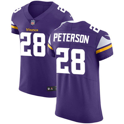 Mens Nike Minnesota Vikings 28 Adrian Peterson Purple Team Color Stitched Nfl Vapor Untouchable Elite Jersey